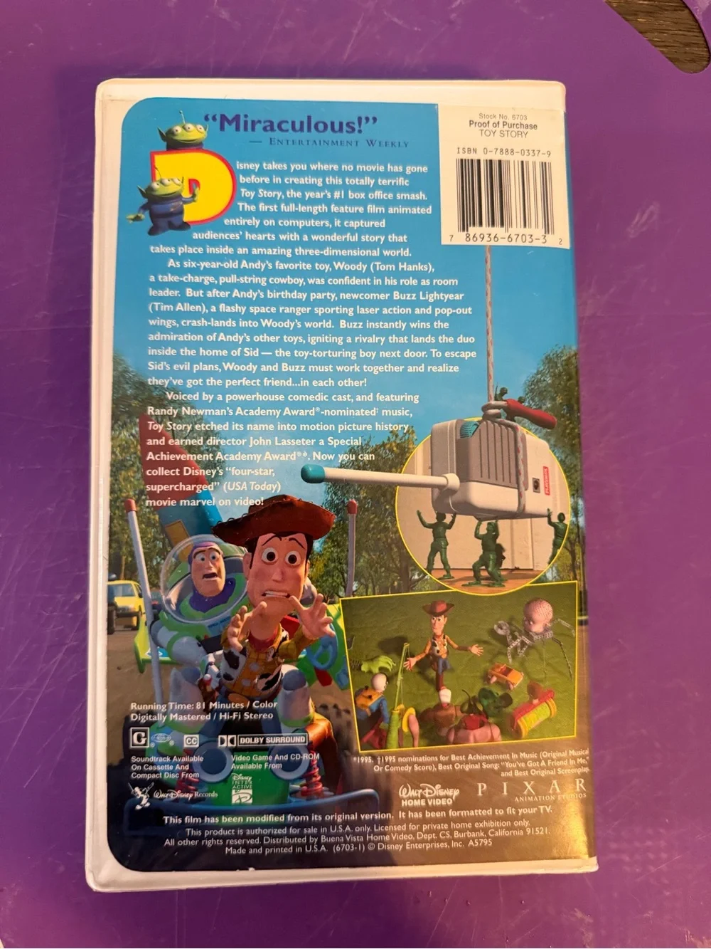 Disney Toy Story DVD Case with Colorful Character Cover